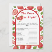 De prijs is juist Strawberry Berry Sweet Game Kaart (Voorkant)