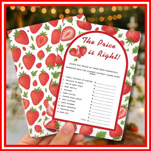 De prijs is juist Strawberry Berry Sweet Game Kaart