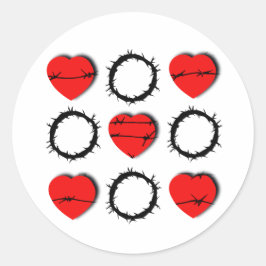 "De prijs van de liefde" Christelijk Ronde Sticker