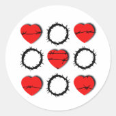 "De prijs van de liefde" Christelijk Ronde Sticker (Voorkant)