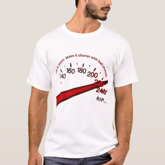 De prijs van snelheid: een dodelijke keuze t-shirt