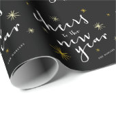 De prijzen aan het nieuwe Jaar beginnen vuurwerk M Cadeaupapier (Rol Hoek)