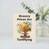 De prijzen van de boodschappen zijn tarifering briefkaart (Staand voorkant)