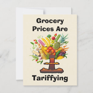 De prijzen van de boodschappen zijn tarifering briefkaart