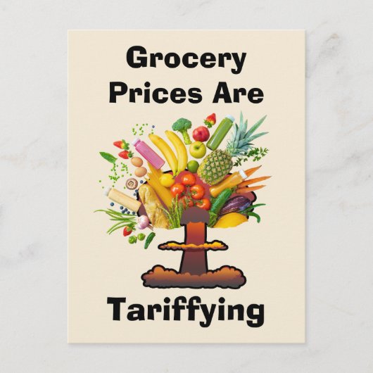 De prijzen van de boodschappen zijn tarifering briefkaart (Voorkant)