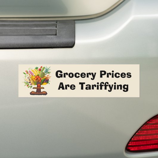 De prijzen van de boodschappen zijn tarifering bumpersticker (Op auto)