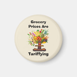 De prijzen van de boodschappen zijn tarifering magneet