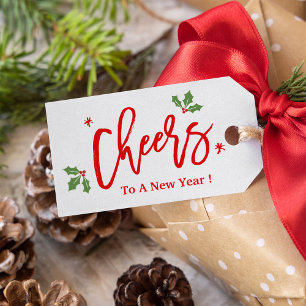De prijzen voor een nieuw jaar moderne eenvoudige cadeaulabel
