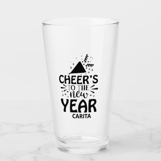 De prijzen voor het nieuwe jaar van de gepersonali glas (Voorkant)