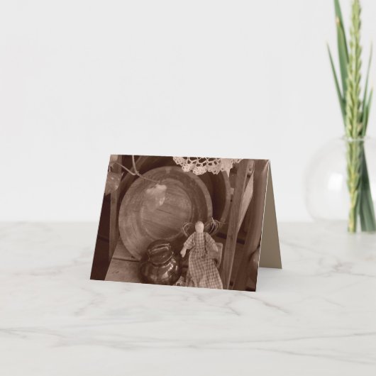 De primitieve het Verzamelen zich Lege Kaart en de (Voorkant)