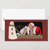 De primitieve Kaart van de Foto van de Vakantie (Voorkant / Achterkant)