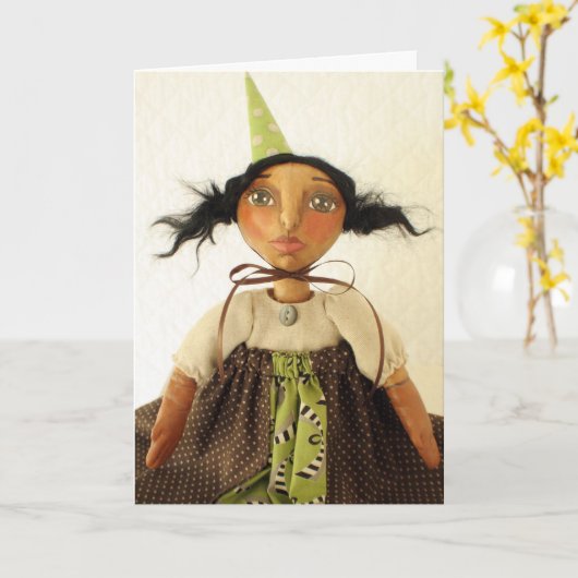 De primitieve Kaart van de Verjaardag van het (Gele Bloem)