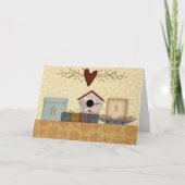 De primitieve Kaart van de Verjaardag van het (Voorkant)