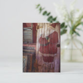 De primitieve Kerstman Feestdagenkaart (Staand voorkant)