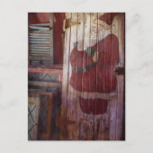 De primitieve Kerstman Feestdagenkaart (Voorkant)