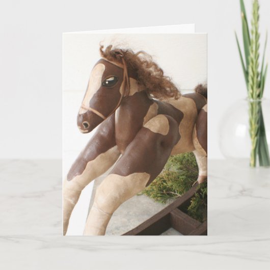 De primitieve VolksKerstkaart van de Kunst - Feestdagen Kaart (Voorkant)