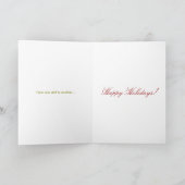 De primitieve VolksKerstkaart van Doll van de Feestdagen Kaart (Binnen)