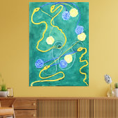 De Primordiale Chaos van Hilma af Klint Canvas Afdruk (Insitu (Woonkamer))