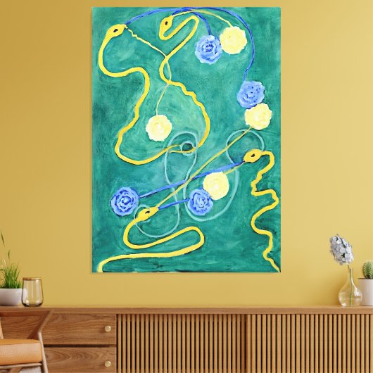 De Primordiale Chaos van Hilma af Klint Canvas Afdruk (Insitu (Woonkamer))