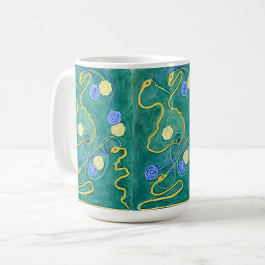 De Primordiale Chaos van Hilma af Klint Koffiemok (Voorkant links)