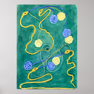 De Primordiale Chaos van Hilma af Klint Poster