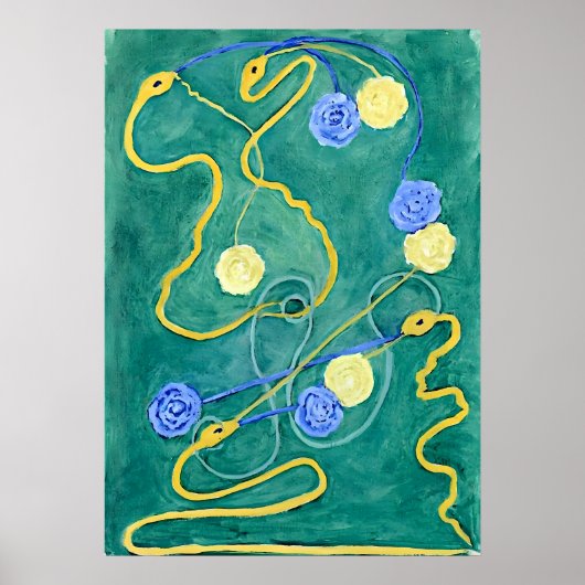 De Primordiale Chaos van Hilma af Klint Poster (Voorkant)