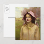 De Primrose Meisje Briefkaart (Voorkant / Achterkant)