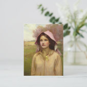 De Primrose Meisje Briefkaart (Staand voorkant)