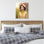 De Primrose Meisje Canvas Afdruk (Insitu (Slaapkamer))