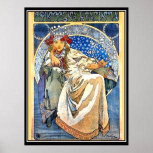 De Princess Alphonse Mucha Poster