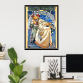 De Princess Alphonse Mucha Poster (Thuiskantoor)
