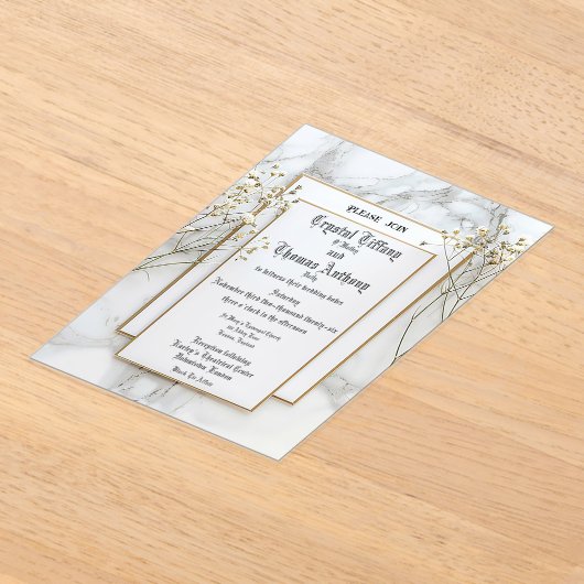 De Princess Nest Frosted Acryl Uitnodiging (Laagn)