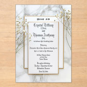 De Princess Nest Frosted Acryl Uitnodiging (Voorkant)