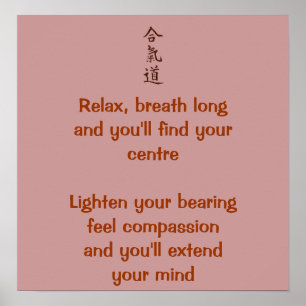 De principes van Aikido Poster