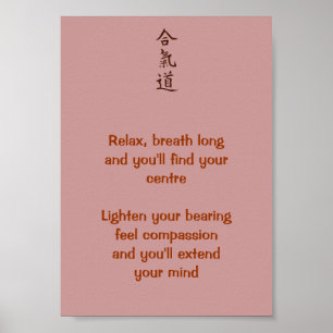 De principes van Aikido Poster