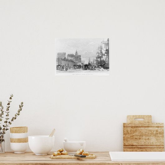 De Prins Dock, Liverpool Poster (Keuken)