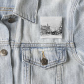De Prins Dock, Liverpool Vierkante Button 5,1 Cm (In situ)