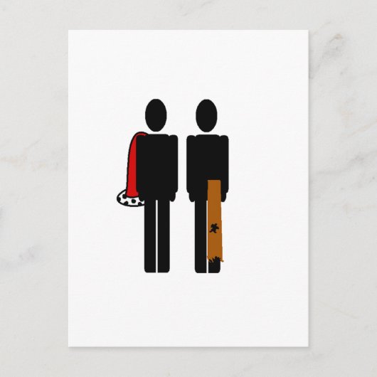 De Prins en de Pauper Briefkaart (Voorkant)