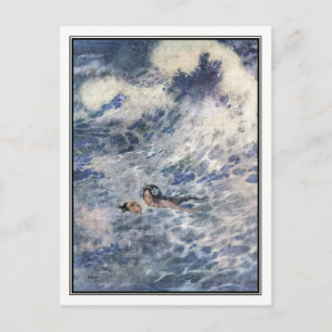 De Prins en de zeemeermin van Edmund Dulac Briefkaart