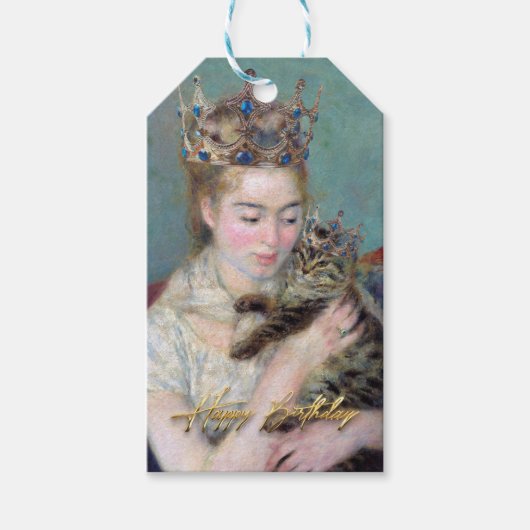 De prins en ik gelukkig verjaardag cadeaulabel (Voorkant)