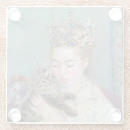 De prins en ik glazen onderzetter (Achterkant)