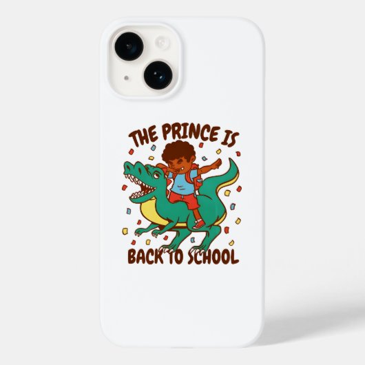 De Prins is terug naar school Dinosaur Ride Case-Mate iPhone Case (Achterkant)