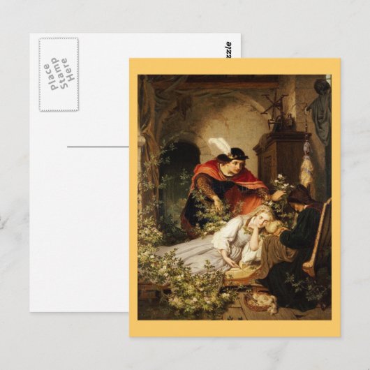 De Prins leans naar de schoonheid van het warme be Briefkaart (Voorkant / Achterkant)