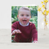 De prins Louis viert 1st verjaardag Kaart (Gele Bloem)