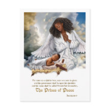 De prins Peace Angel en de Baby Jezus Kerstmis