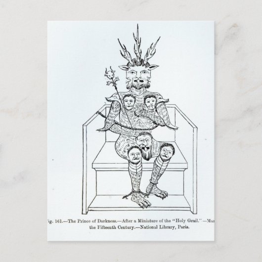 De Prins van Darkness Briefkaart (Voorkant)