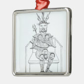 De Prins van Darkness Metalen Ornament (Links)