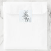 De Prins van Darkness Vierkante Sticker (Tas)