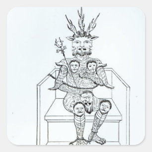 De Prins van Darkness Vierkante Sticker