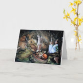 De prins van de Kikker, wenskaart Kaart (Gele Bloem)